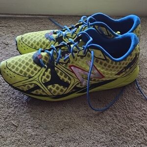 New Balance Neon Yellow and Blue Athletic Shoes
